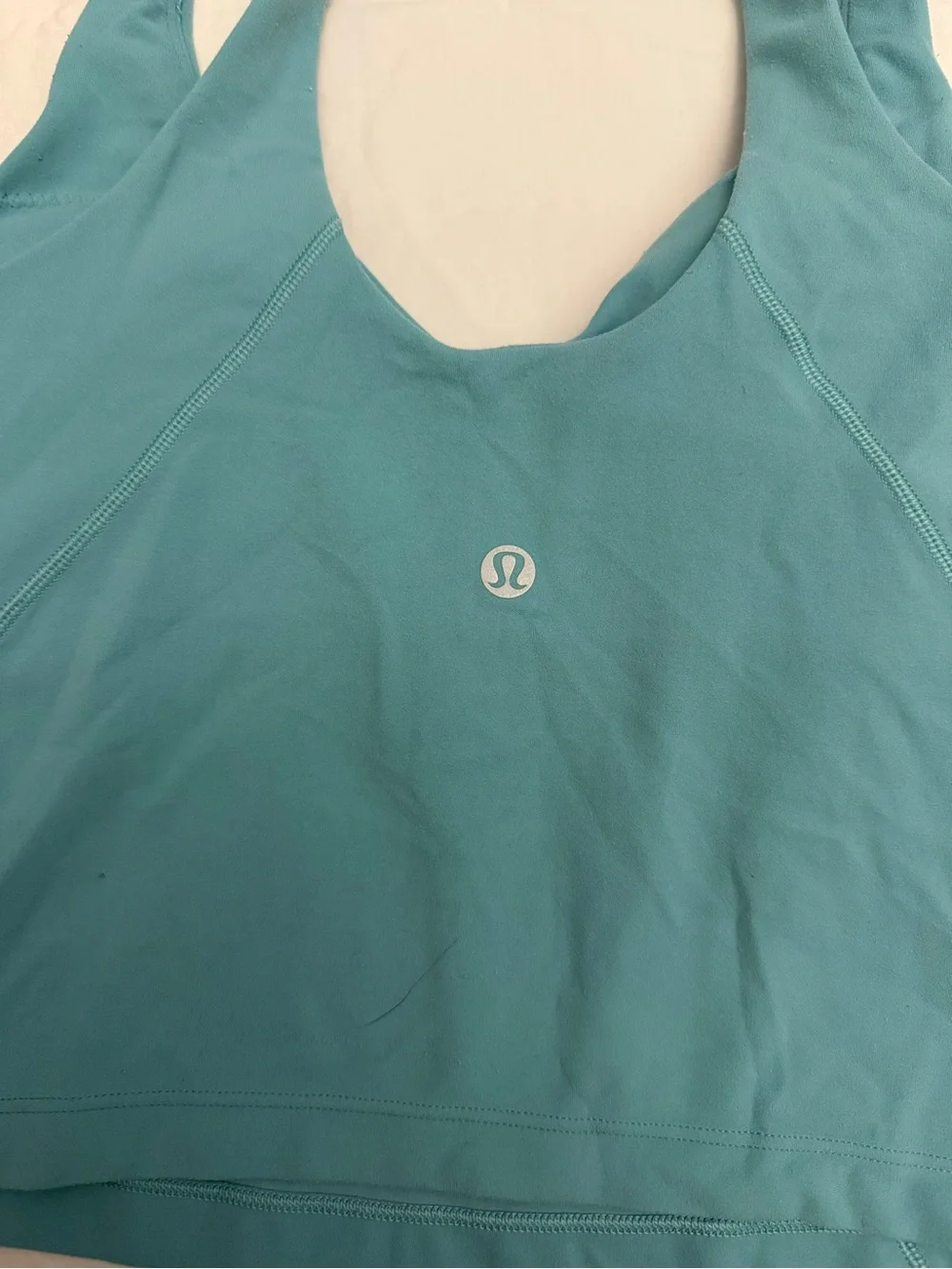lululemon athletica Teal Seamless Support Sports Bra